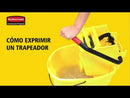 Carro Balde Escurridor 33 L WaveBrake® ROJO RUBBERMAID