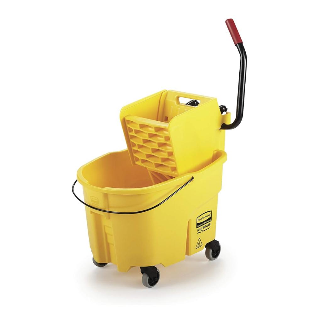 Carro Balde Escurridor 33 L WaveBrake® AMARILLO RUBBERMAID