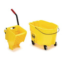 Carro Balde Escurridor 33 L WaveBrake® AMARILLO RUBBERMAID