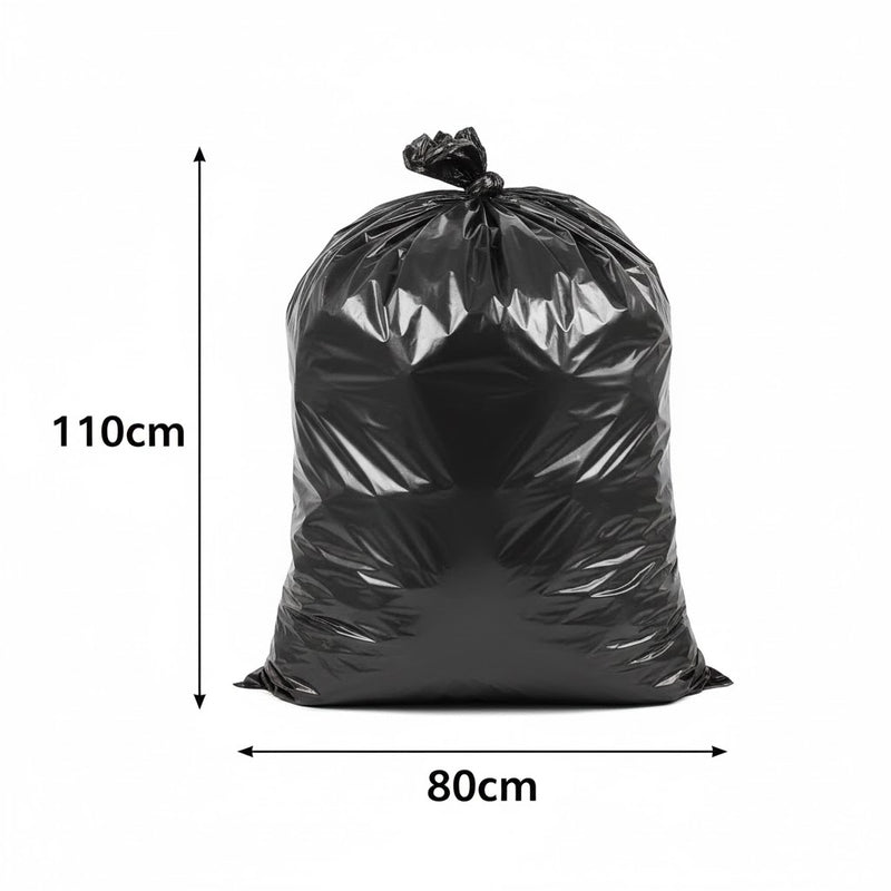Black Garbage Bag 80cm X 110cm - (100 Units)