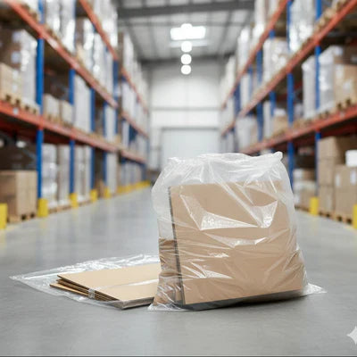 Bolsas de Basura Transparentes 50x70 cm 25 micras - (1 pack 100 Unidades)