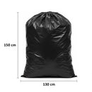 Ultra Resistant Black Trash Bag 130cm X 150cm - (50 Units) 