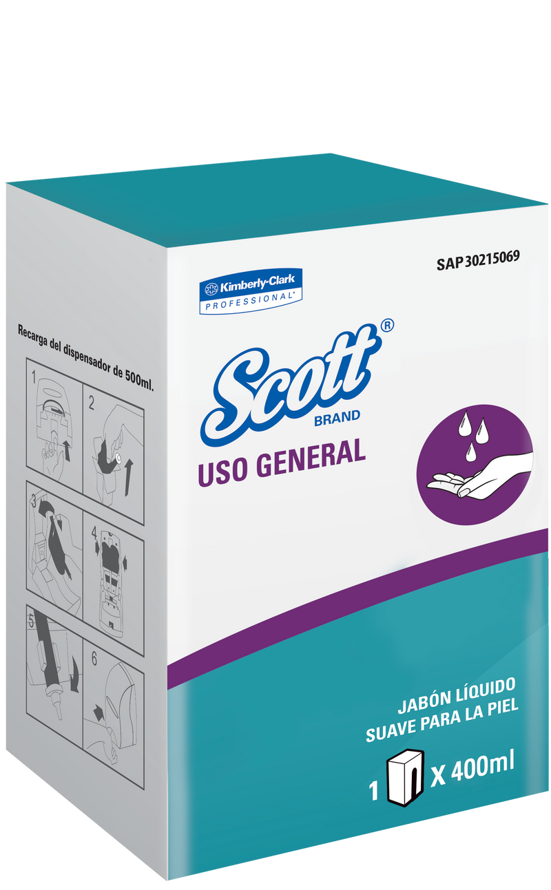 Scott Hand Lotion Cosmetic Spray Soap - (6 Units x 400ml)