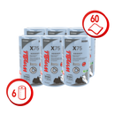 Wypall X75 cloths reusable heavy cleaning of grease and oils 28x42cm - (6 rolls of 60 cloths)