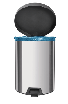 INOX garbage can Pedal lid 12 liters 