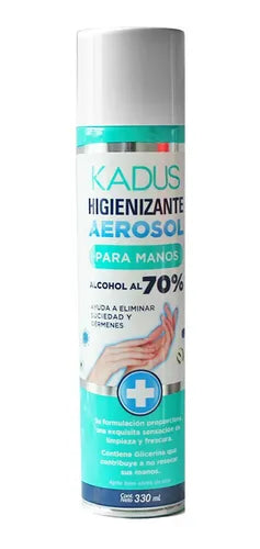 Alcohol Aerosol higienizate de manos KADUS 330ml- (12 Unidades)