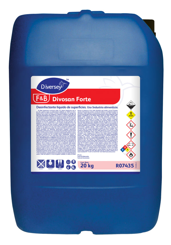 Divosan Forte Disinfectant with peracetic acid - (20KG)
