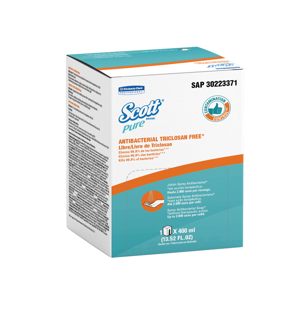 Jabón Spray Antibacterial Scott Pure