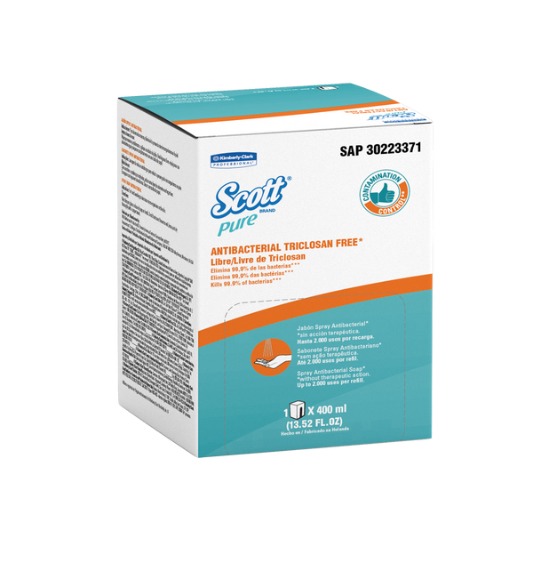 Scott Pure Antibacterial Spray Soap - (6 Units x400ml) 