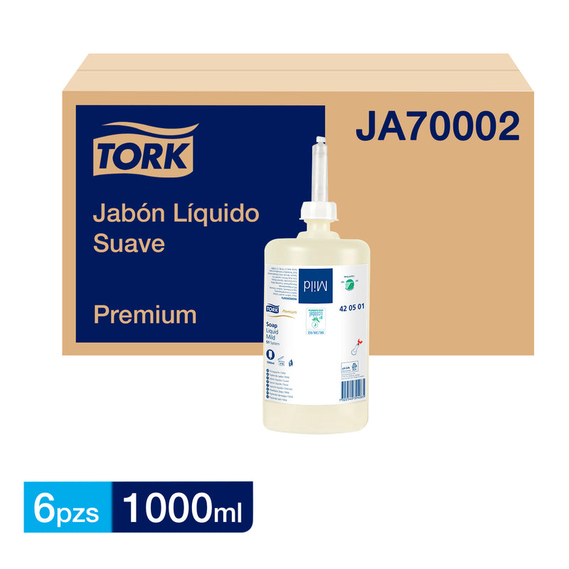 Jabón Liquido Mild Tork - (6 Unidades x 1000 Ml)