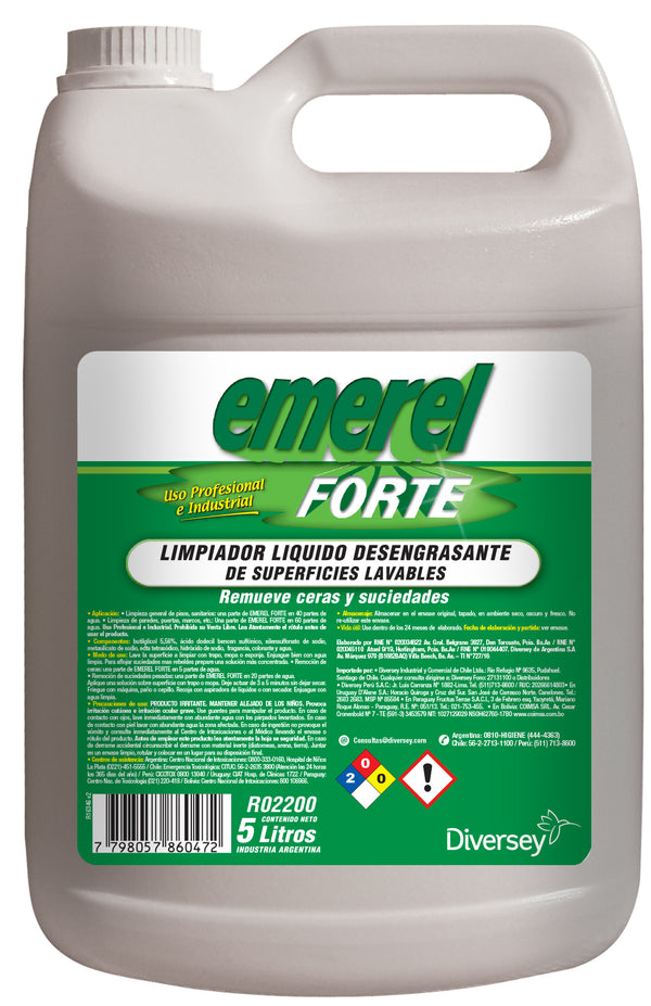 Emerel Forte Degreaser for washable surfaces - (5 L)