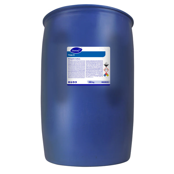 Detergente Multiuso para lavado químico de superficies Titan Prof 9 - (200KG)