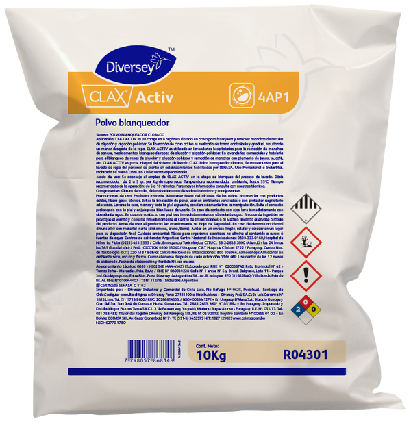 Powder detergent for laundry Clax Activ (10 Kg)