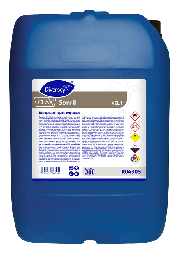 Clax Sonril Oxygen Bleach for Laundries - (20 L)