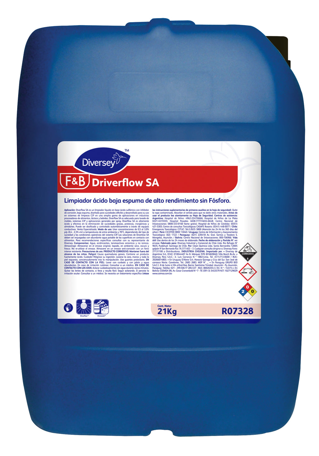 Diverflow SA-Detergente Ácido CIP(21 kg)