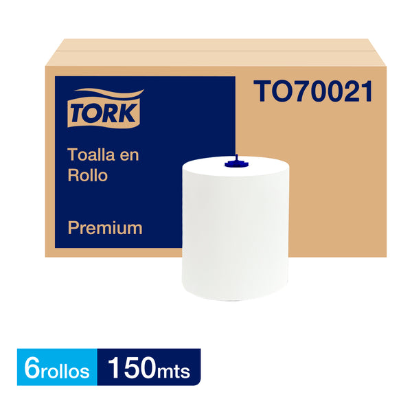 Toalla Jumbo Tork Premium - (6 Rollos x 150 metros)