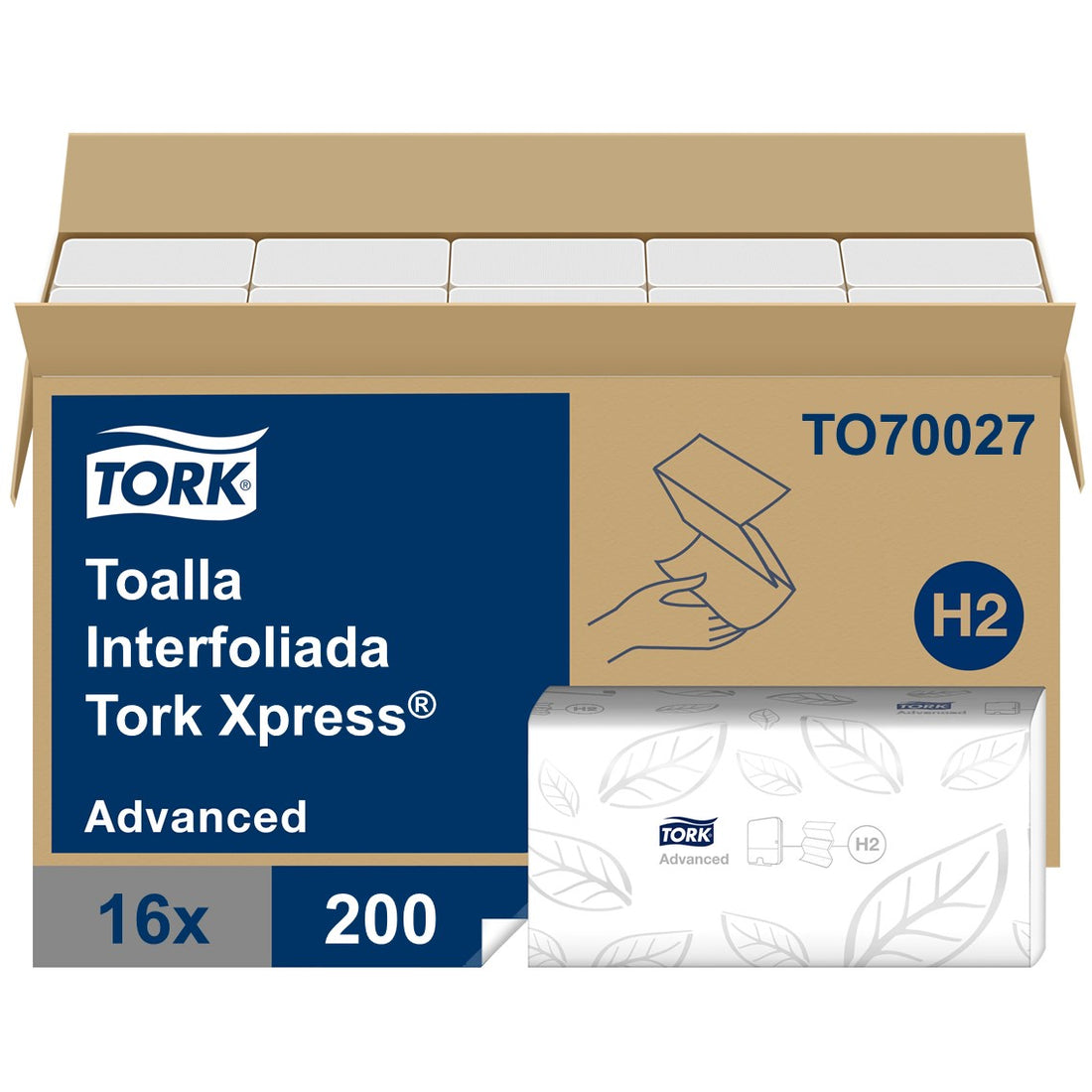Toalla Interfoliada Tork Advanced Doble Hoja | H2 | AXAM