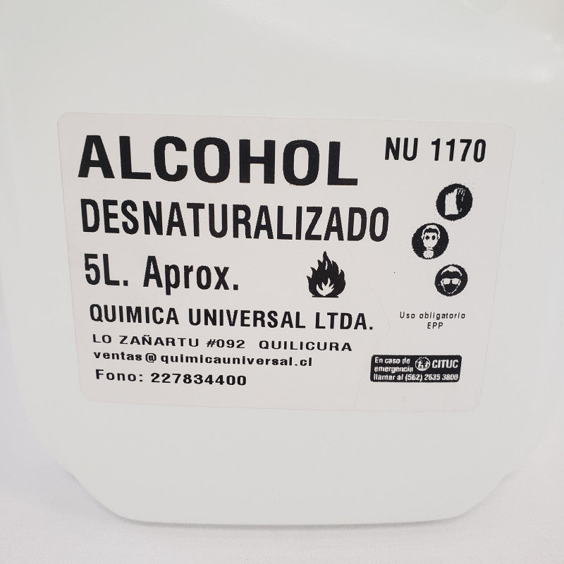 Alcohol Desnaturalizado 95% - (5L)