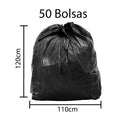 Black Garbage Bag "Ultra Resistant" 110cm X 120cm - (50 Units)