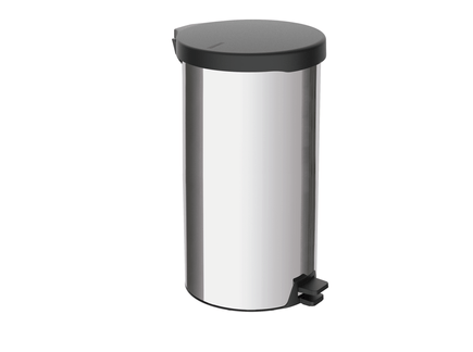 INOX garbage can Pedal lid 20 Liters