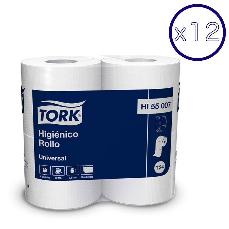 Tork Universal Roll Toilet Paper - (48 Rolls x 50 meters)
